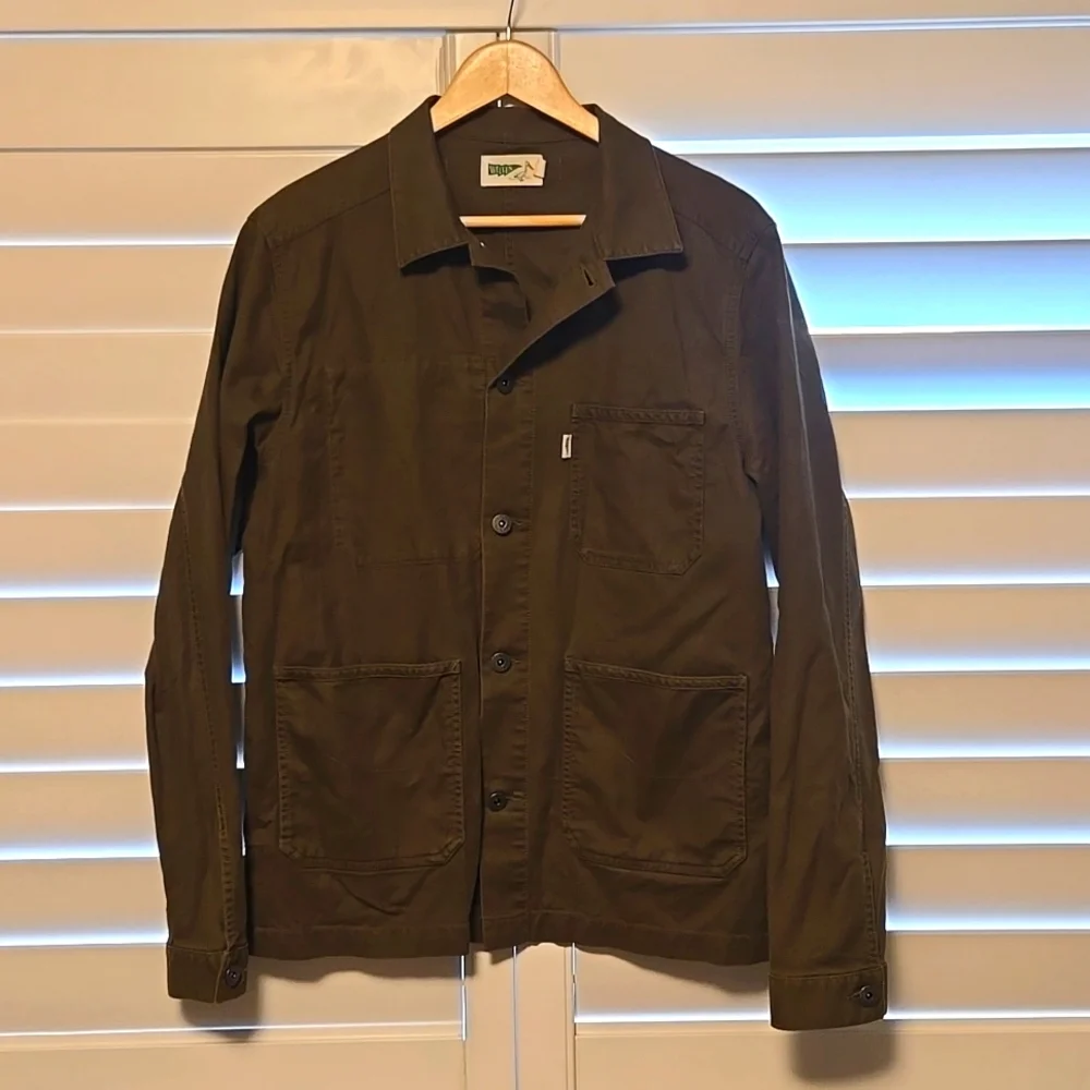 Men's Olive Military Field Jacket - Picture 7 of 15